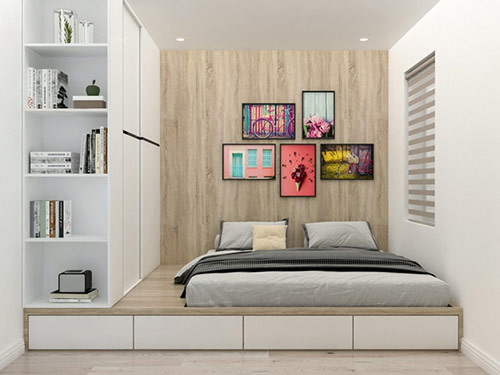 Các cách trang trí phòng ngủ nhỏ: Tối giản nội thất